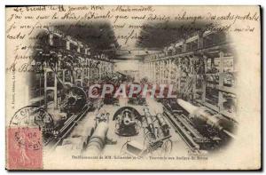 Postcard Old Factory Industry Establishments Mr. Schneider & Co Tournerie wor...