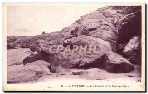 Old Postcard La Bernerie The Rocks of the Boutinadiere