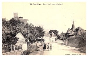 France St Corneille , Entree par la route de Savigne
