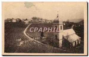 Jura-Touriste- La Chaux-des-Crotenay-Church-Postcard Old