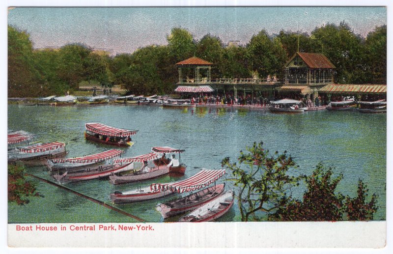 Boat House in Central Park, New York