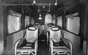 Verkehrsflugzeug Dornier-Komet III Passenger Seats Early Airplane Postcard