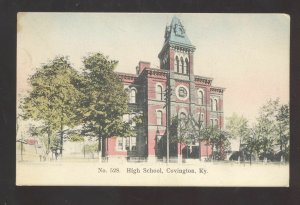 COVINGTON KENTUCKY HIGH SCHOOL BUILDING VINTAGE POSTCARD KY. 1908