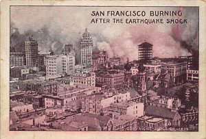 Burning After The Earthquake Shock Smaller size  San Francisco, California US...