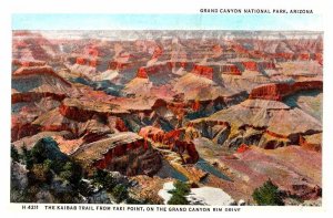 Postcard PANORAMIC SCENE Grand Canyon National Park Arizona AZ AT7201