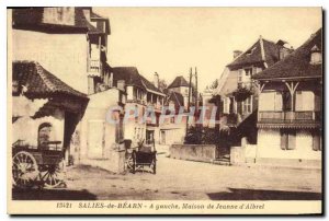 Old Postcard Salies de Bearn left House of Joan of Albret