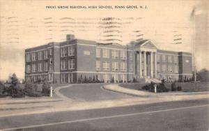 Penns Grove New Jersey Regional High School Exterior Antique Postcard K11265