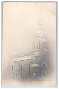 c1905 Park Street Church View Tower Cross Boston Massachusetts MA Postcard