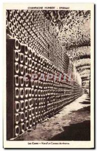 Old Postcard Folklore Wine Vineyards Epernay Champagne Humbert Cellars View o...