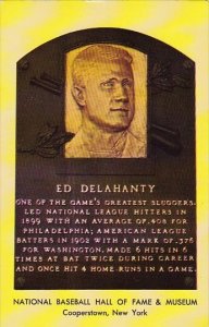 Ed Delahanty National Baseball Hall Of Fame & Museum Cooperstown New York