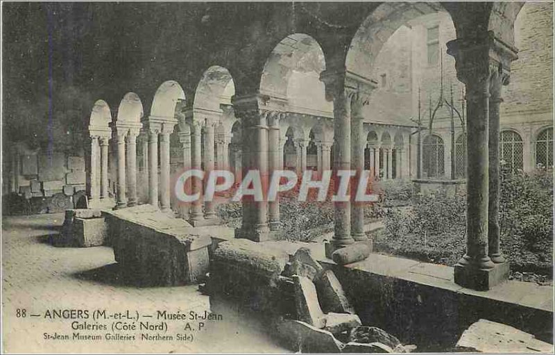 Old Postcard Angers (M and L) Museum Galeries St John (North Coast) A P