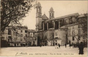 CPA Bastia Place du Marche ,Eglise St Jean CORSICA (1078365)