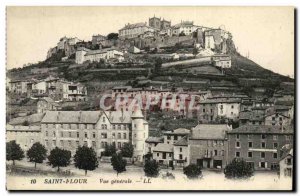 Postcard Old Saint Flour General view