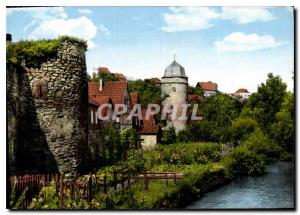 Postcard Modern Warburg in Westfalen Stadtmauer mit Turm Biermanns