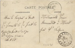 CPA AUXONNE - Démolition des Remparts (116052)