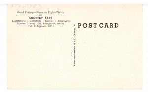 MA - Hingham. Country Fare Restaurant
