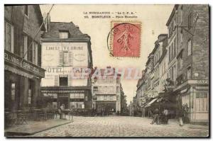 Old Postcard Honfleur Place Hamelin