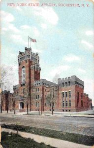 New York State Armory Rochester NY 1910c postcard