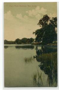 Fox's Pond Daretown New Jersey 1910c postcard