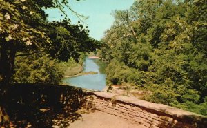 Marshall Indiana IND, Sunset Point, Sugar Creek, Turkey Run State Park, Postcard