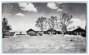 c1950's Cedar Mountain Lodge Cody Wyoming WY Vintage Unposted Postcard