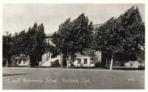 Vintage Postcard Lowell Grammar School Turlock California Pacific Novelty Pub.