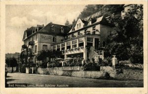 CPA AK Bad Nassau Lahn Hotel Schone Aussicht GERMANY (879807)