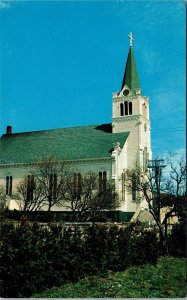 Ste. Ann's Church Mackinac Island Michigan Postcard PC186