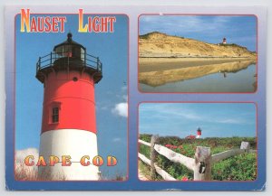 Eastham Cape Cod Massachusetts~Nauset Lighthouse Views~Continental Postcard