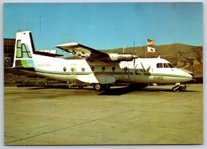 Airplane Postcard Swift Aire Lines Airways Airlines Nord 262 N417SA GC28