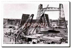 Old Postcard Netherlands Rotterdam Hefburg in Koningsbrug