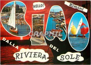 Postcard Modern slab Riviera del Sole Esso Exxon