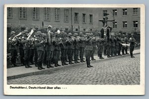 GERMAN WWII MILITARY MUSICIANS VINTAGE REAL PHOTO POSTCARD RPPC