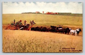 Harvest Time   Spokane  County  Washington   Postcard
