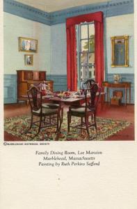 MA - Marblehead, Lee Mansion Family Dining Room (Painting By Ruth Perkins Saf...