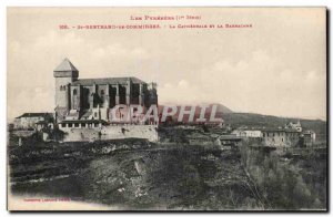 Old Postcard St Bertrand de Comminges cathedral and the Barbican