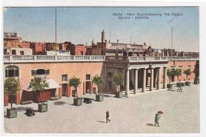 Palace Square Main Guard Valletta Malta 1935 postcard