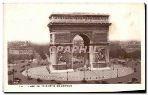 Old Postcard The Arc De Triomphe De L Etoile Paris