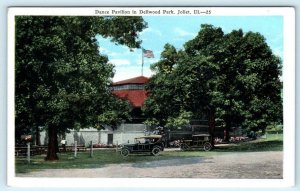 JOLIET, Illinois IL ~ Dance Pavilion at DELLWOOD PARK ca 1920s  Postcard