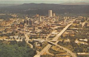 Greenville South Carolina Aerial View~Highway-Houses-Buildings-Skyscrapers~1960s