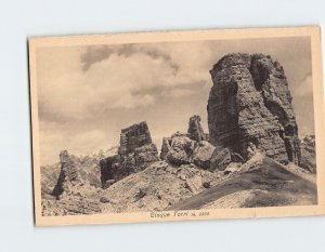 Postcard Cinque Torri, Dolomites, Italy