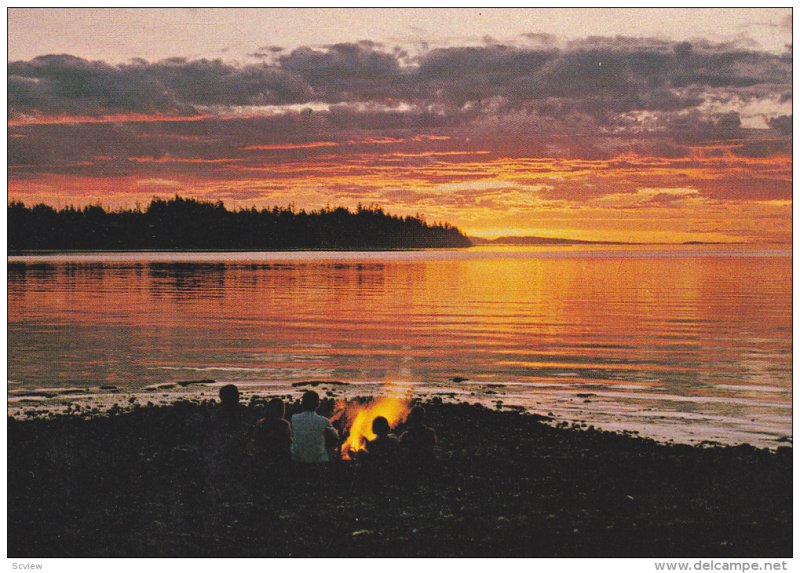 Sunset Parksville/Qualicum Beach, Vancouver Island,  B.C., Canada,   50-70s