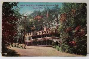 Philadelphia Pa Indian Rock Hotel Wissahickon Fairmount Park 1914 Postcard F8