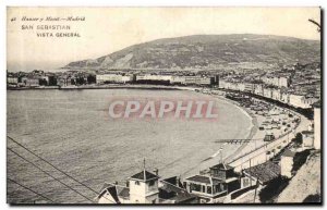 Postcard Old San Sebastian Vista General