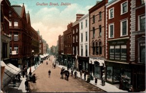 Postcard Grafton Street in Dublin, Ireland