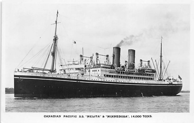 SS Melita Minnedosa Canadian Pacific Ship Unused 