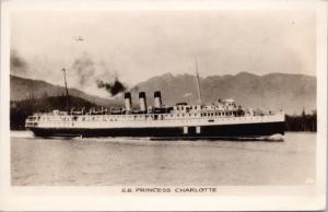 SS Princess Charlotte Boat Ship Gowen Sutton Unused Vintage RPPC Postcard E29