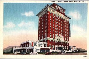 Postcard HOTEL SCENE Asheville North Carolina NC AI9078