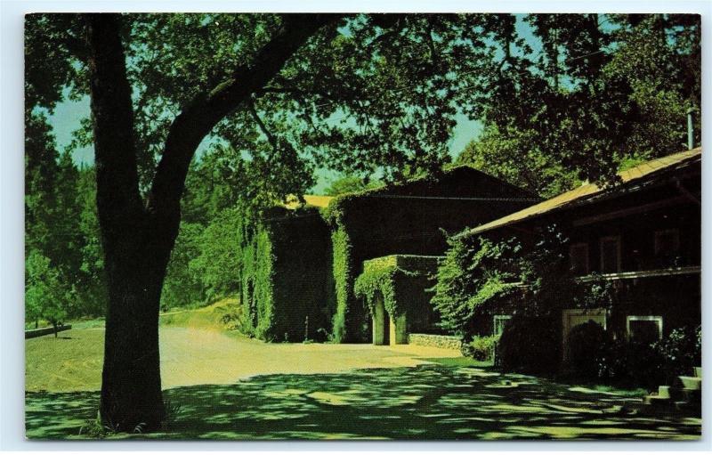 Louis M. Martini Sherry Cellar St. Helena Napa County California Postcard B31