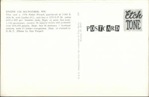 Milwaukee WI Fire Engine #265 c1960s-70s Postcard